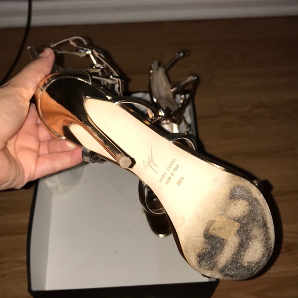 Giuseppe zanotti shooting Ramino sandals gold - Picture 4 of 8